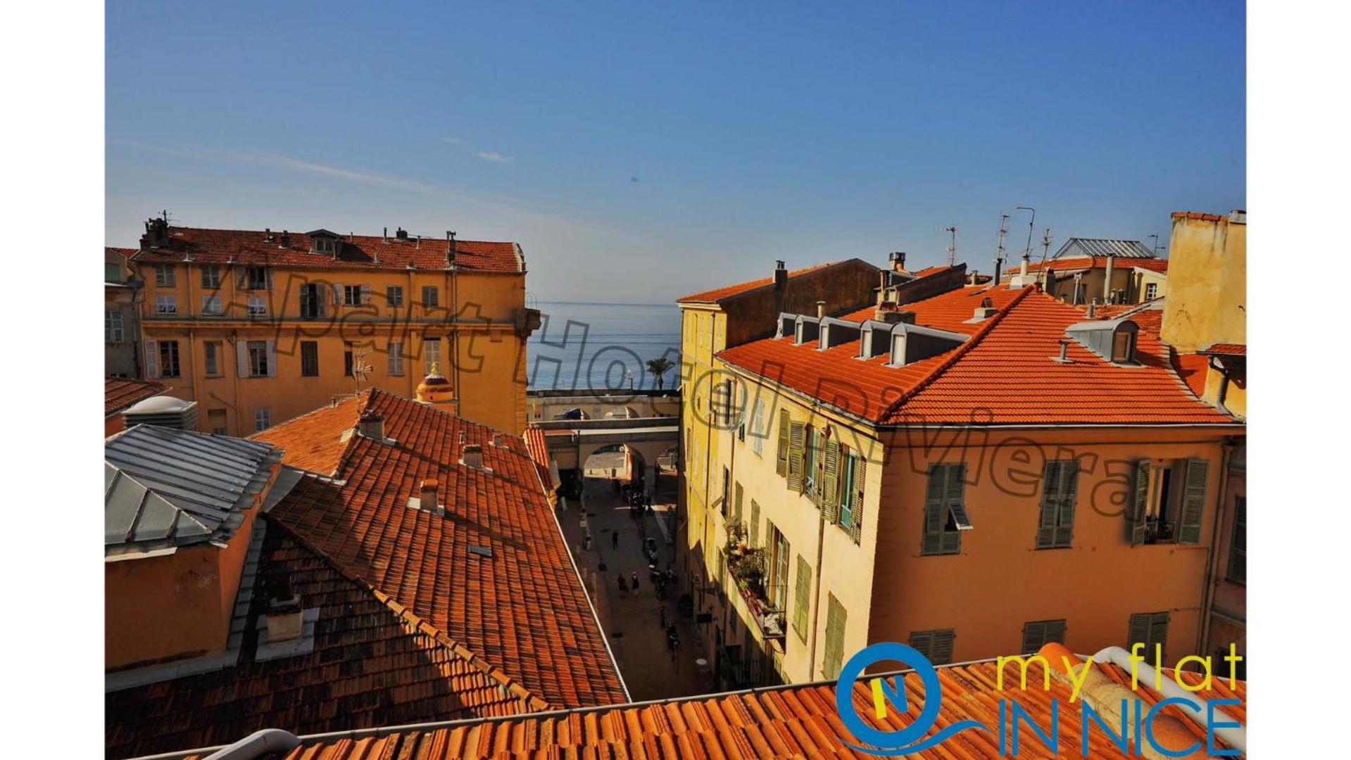 Aparthotel Riviera: Spacious 3-Bedroom with Sea View in Old Town Nice Exterior photo